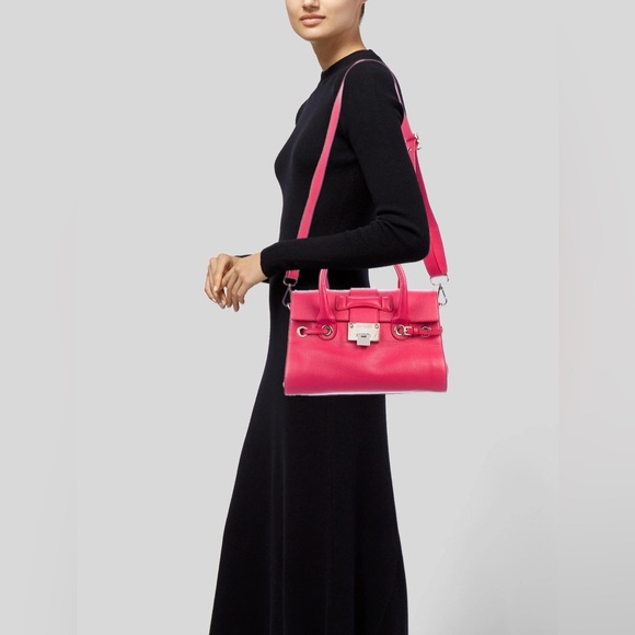 Jimmy Choo Handbags - Jimmy Choo Rosalie Satchel Berry Pink